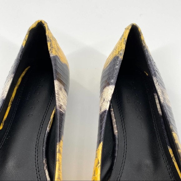 Sandro Ambra Leather Ballerina Pointed Flats - Picture 6 of 12